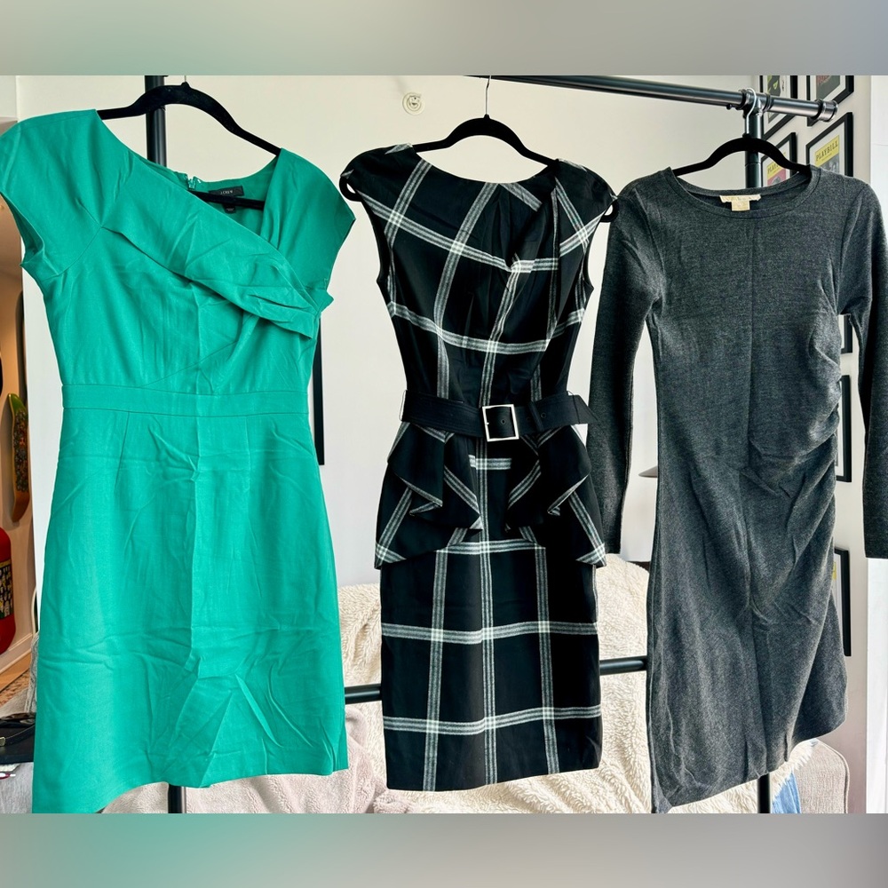 Three Tailored Work Dresses from Karen Millen, J Crew & Michael Kors (size 00)